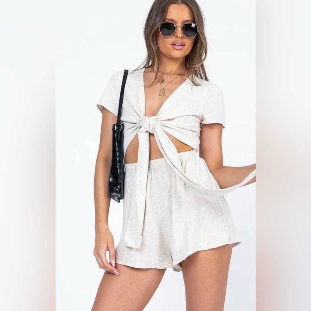 Princess Polly Ragnar Tie Front Romper